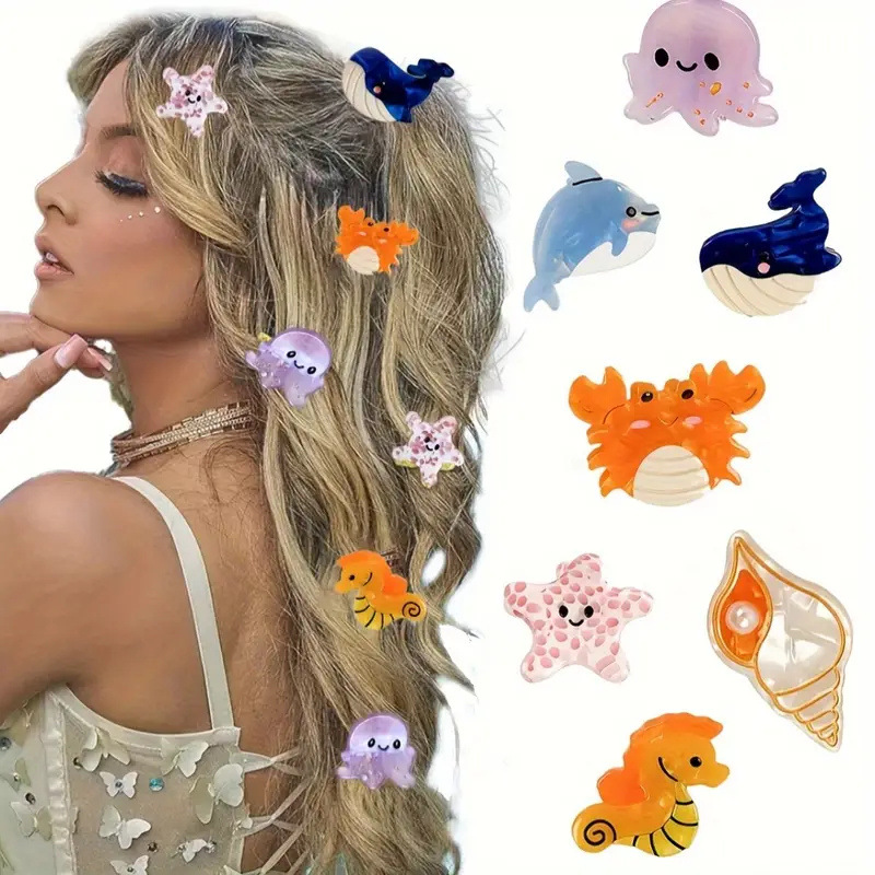 Marine Aquarium Decorations - Fermagli per capelli da donna INS