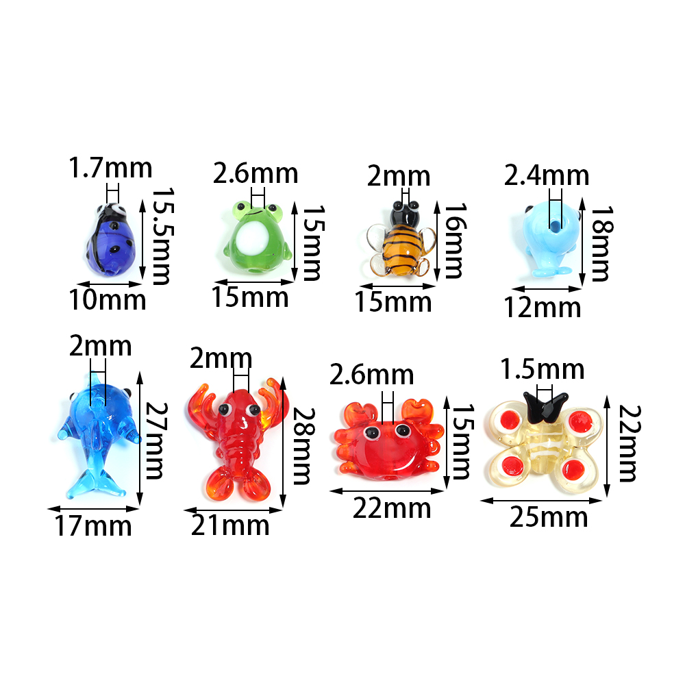 2 pz ciondolo in vetro animale - Marine Aquarium Decorations recensione e prezzo