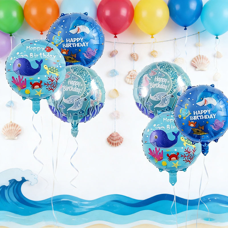 Set di 6 Palloncini a Tema Oce - Marine Aquarium Decorations recensione e prezzo