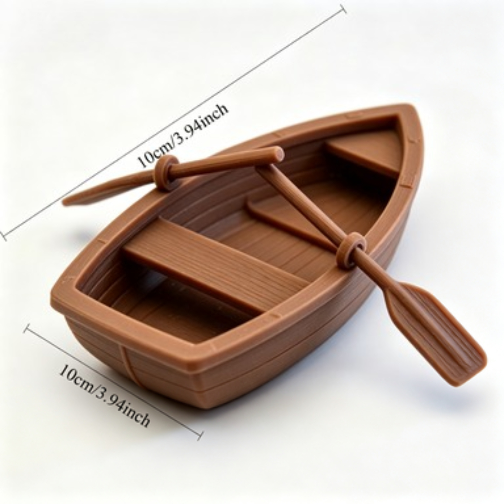 Mini Barca a Remi in Legno per - Marine Aquarium Decorations recensione e prezzo